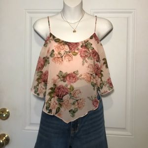 Floral crop top